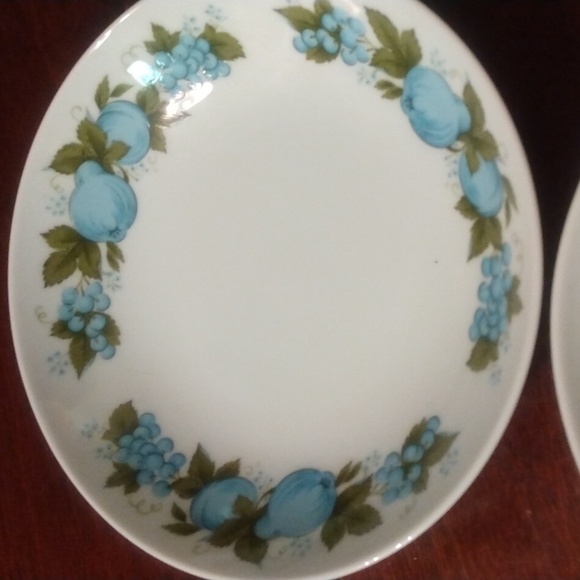 NORITAKE BLUE ORCHARD 6695 COOK'N SERVE JAPAN 5.5 " Cereal Bowls (4). - Picture 6 of 14